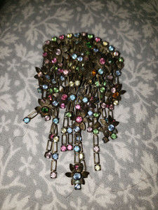 Sorrelli Flower Pin Multi Color Dangle